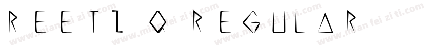 REEJI Q REGULAR字体转换
